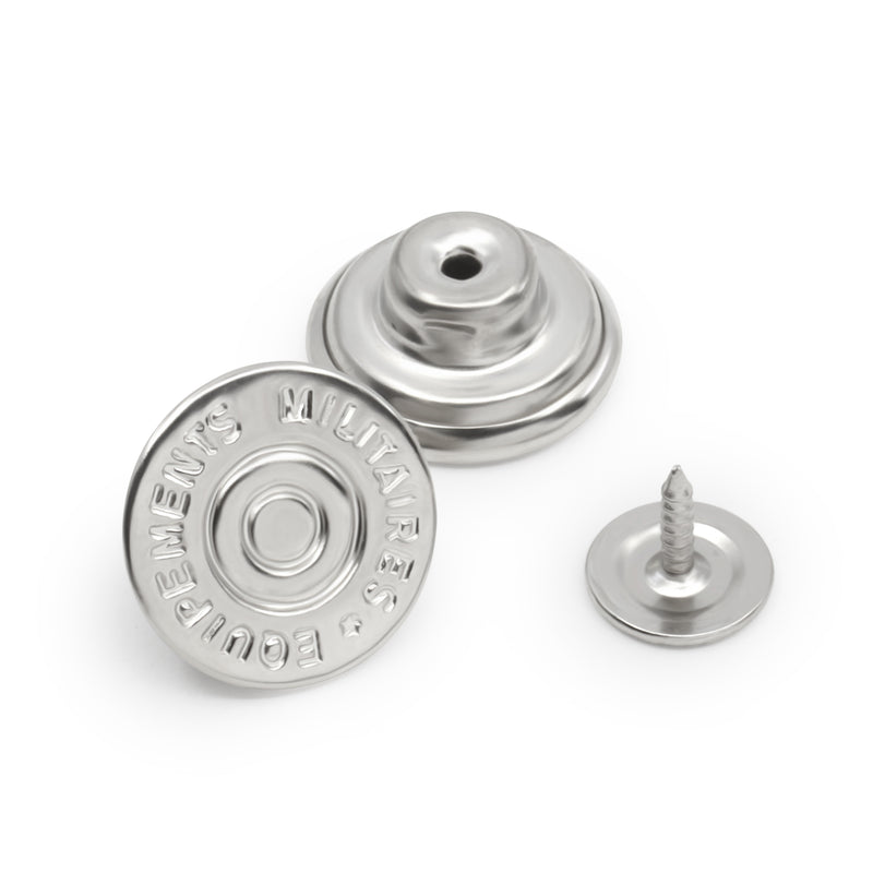 Chargez l'image dans la visionneuse de la galerie, 9-65|Dritz 5/8" Dungaree Buttons, 4 pc, Nickel