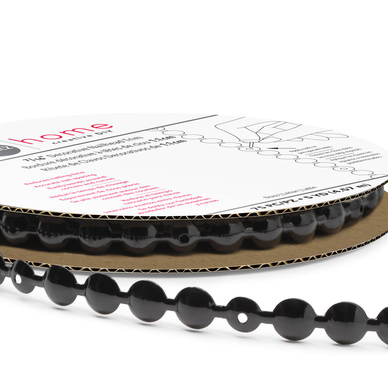 Chargez l'image dans la visionneuse de la galerie, 44314|Dritz 7/16" Decorative Nailhead Trim, Black, 75 pc