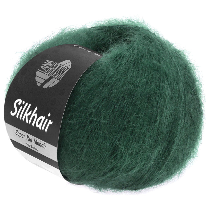 Chargez l'image dans la visionneuse de la galerie, 5710110|Lana Grossa Silkhair Yarn, Dark Green