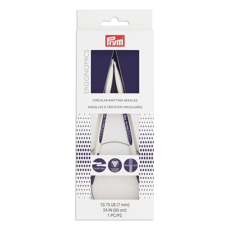 Chargez l'image dans la visionneuse de la galerie, 57081|Prym 24" Ergonomic Circular Knitting Needles, US 10.75 (7mm)