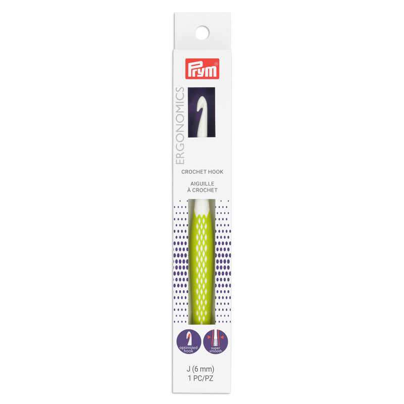 Chargez l'image dans la visionneuse de la galerie, 57205|Prym Ergonomic Crochet Hook, US J (6mm)