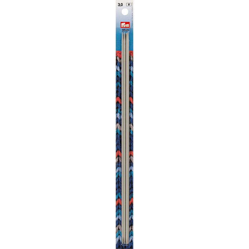 Chargez l'image dans la visionneuse de la galerie, 191557|Prym 12" Double Point Aluminum Knitting Needles, 3mm