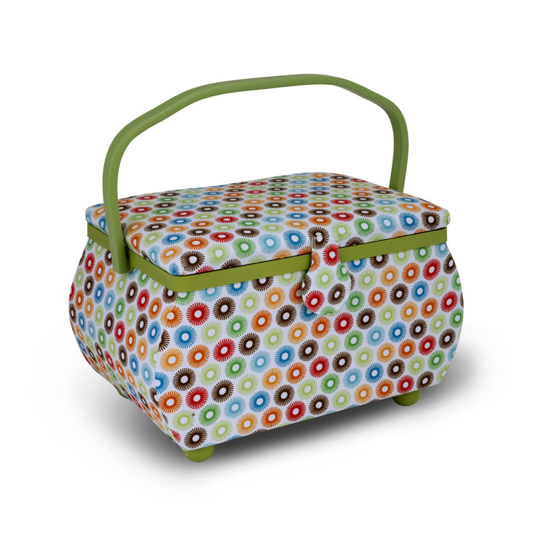Cargue la imagen en el visor de la galería, Z10237-211|Dritz Curved Sewing Basket, Large