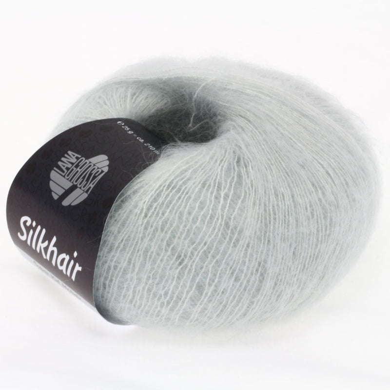 Chargez l'image dans la visionneuse de la galerie, 5710041|Lana Grossa Silkhair Yarn, Silver Gray