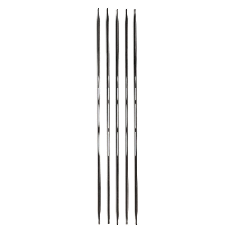 Chargez l'image dans la visionneuse de la galerie, 194221|Prym 8" Ergonomic Double Point Knitting Needles, Carbon, 2.5mm