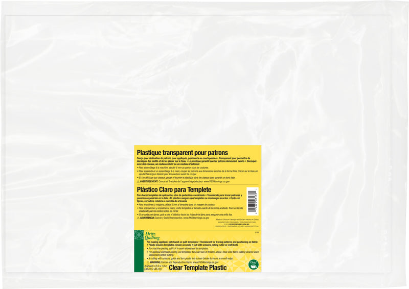 Chargez l'image dans la visionneuse de la galerie, 3133|Dritz Clear Plastic Template, 12" x 18", 3 pc