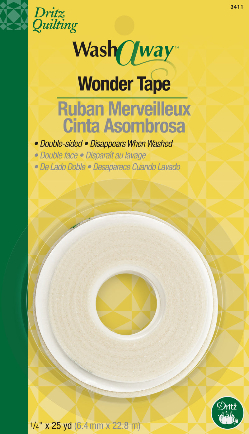 Chargez l'image dans la visionneuse de la galerie, 3411|Dritz 1/4" Wash-A-Way Wonder Tape, White, 25 yd
