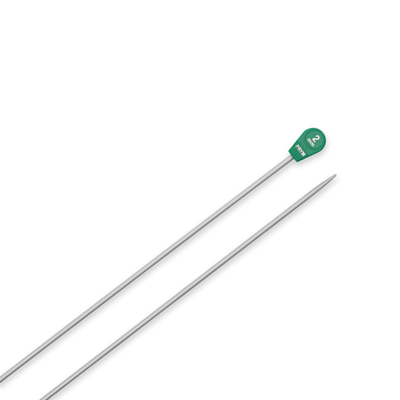 Chargez l'image dans la visionneuse de la galerie, 191472|Prym 16" Single Point Aluminum Knitting Needles, 2mm