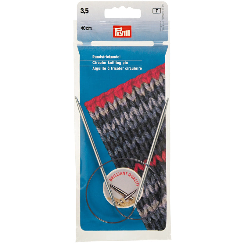 Chargez l'image dans la visionneuse de la galerie, 212130|Prym 16" Circular Brass Knitting Needles, 3.5mm