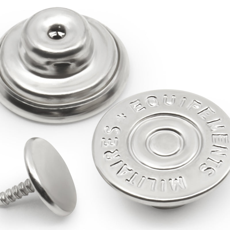 Chargez l'image dans la visionneuse de la galerie, 9-65|Dritz 5/8" Dungaree Buttons, 4 pc, Nickel