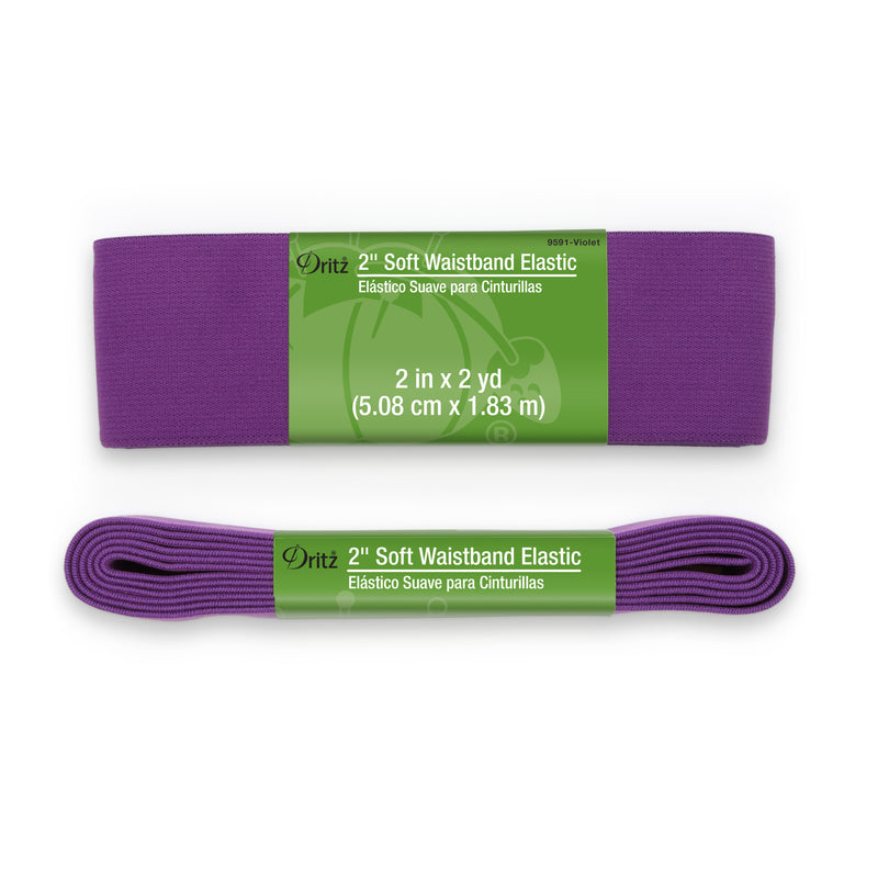 Chargez l'image dans la visionneuse de la galerie, 9591-VIOLET|Dritz 2" Soft Waistband Elastic, Violet, 2 yd