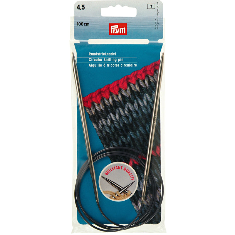 Chargez l'image dans la visionneuse de la galerie, 212156|Prym 40" Circular Brass Knitting Needles, 4.5mm