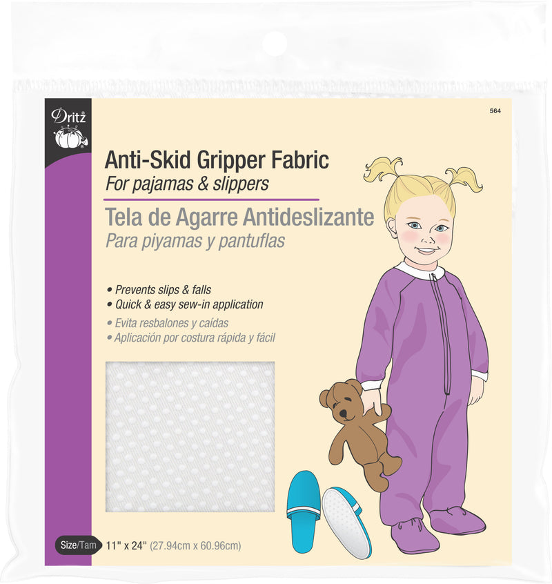 Chargez l'image dans la visionneuse de la galerie, 564|Dritz Anti-Skid Gripper Fabric, White, 11" x 24"