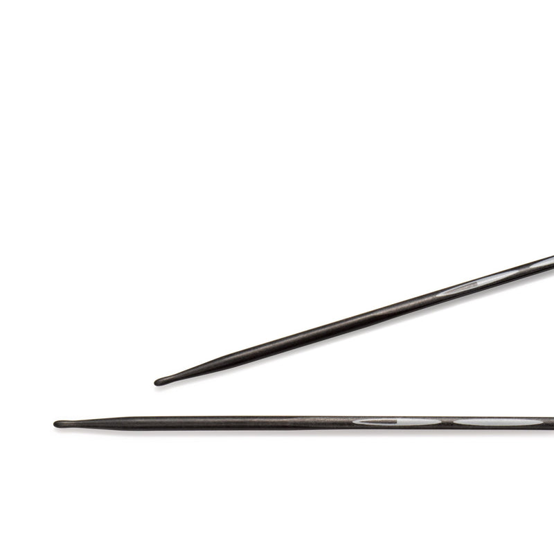 Chargez l'image dans la visionneuse de la galerie, 194181|Prym 6" Ergonomic Double Point Knitting Needles, Carbon, 2.5mm