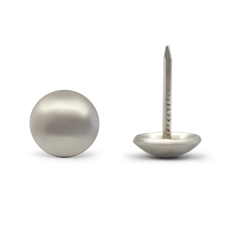 Chargez l'image dans la visionneuse de la galerie, 44283|Dritz 7/16" Smooth Decorative Nails, Brushed Nickel, 24 pc