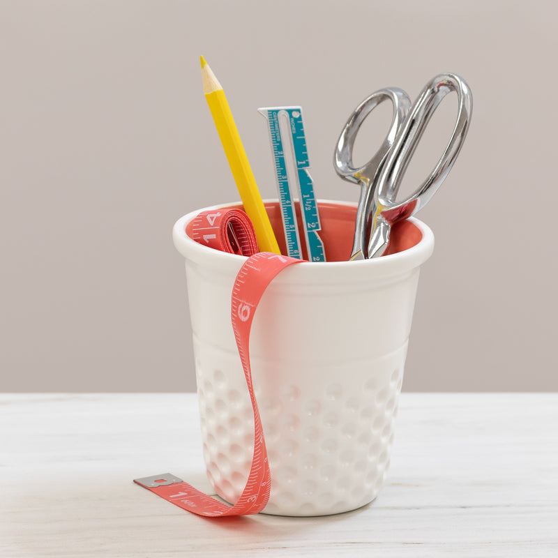 Chargez l'image dans la visionneuse de la galerie, DR004|Dritz Novelty Ceramic Thimble Container, Coral