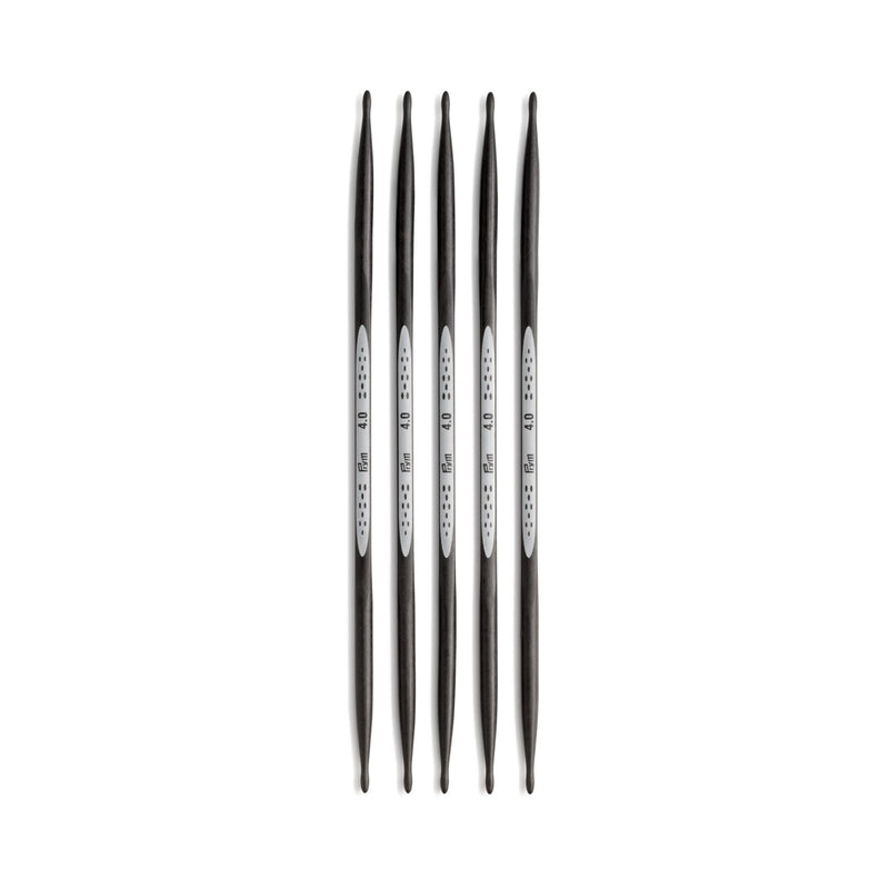 Chargez l'image dans la visionneuse de la galerie, 194184|Prym 6" Ergonomic Double Point Knitting Needles, Carbon, 4mm