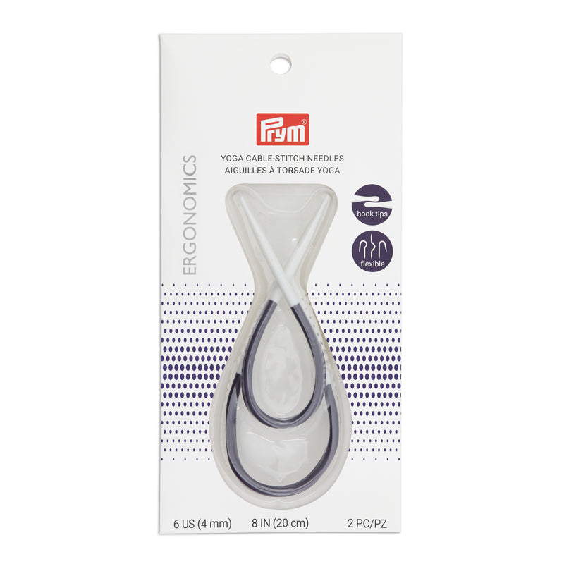 Chargez l'image dans la visionneuse de la galerie, 57125|Prym 8" Ergonomic Yoga Cable-Stitch Needle, US 6 (4mm)