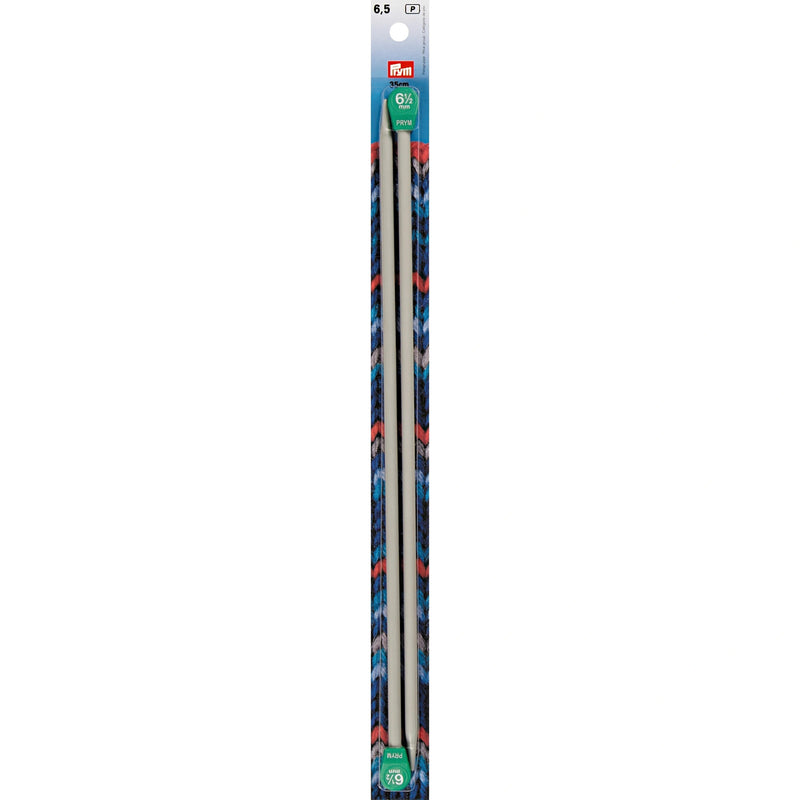 Chargez l'image dans la visionneuse de la galerie, 191471|Prym 14" Single Point Aluminum Knitting Needles, 6.5mm