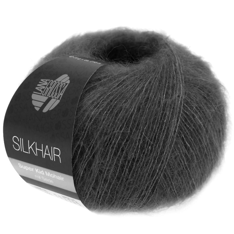 Chargez l'image dans la visionneuse de la galerie, 5710183|Lana Grossa Silkhair Yarn, Anthracite