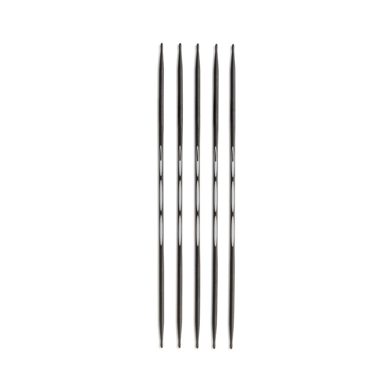 Chargez l'image dans la visionneuse de la galerie, 194181|Prym 6" Ergonomic Double Point Knitting Needles, Carbon, 2.5mm