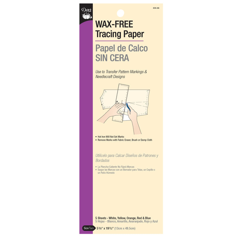 Chargez l'image dans la visionneuse de la galerie, 634-66|Dritz Wax-Free Tracing Paper, Assorted, 5 pc