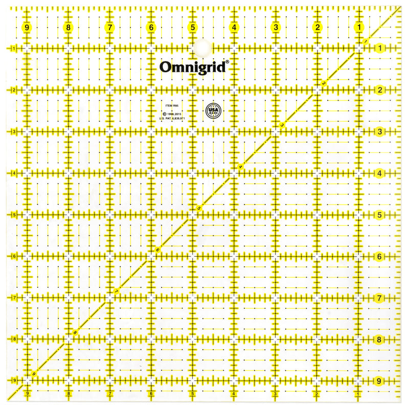 Chargez l'image dans la visionneuse de la galerie, R95|Omnigrid Square Ruler, 9-1/2" x 9-1/2"