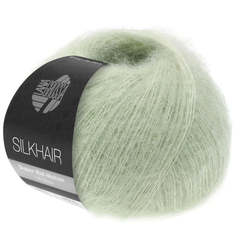Chargez l'image dans la visionneuse de la galerie, 5710140|Lana Grossa Silkhair Yarn, White Green