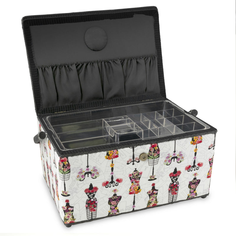 Chargez l'image dans la visionneuse de la galerie, Z10033-221|Dritz Rectangular Sewing Basket, XL