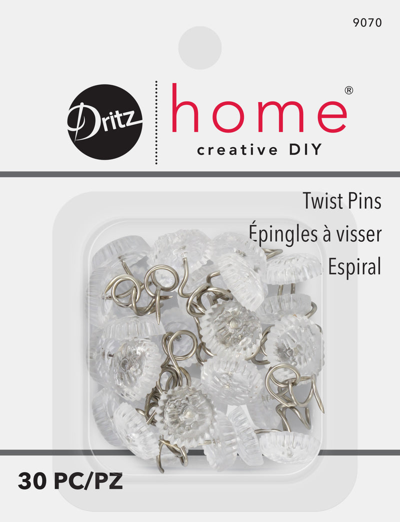 Chargez l'image dans la visionneuse de la galerie, 9070|Dritz Twist Pins, Clear, 30 pc