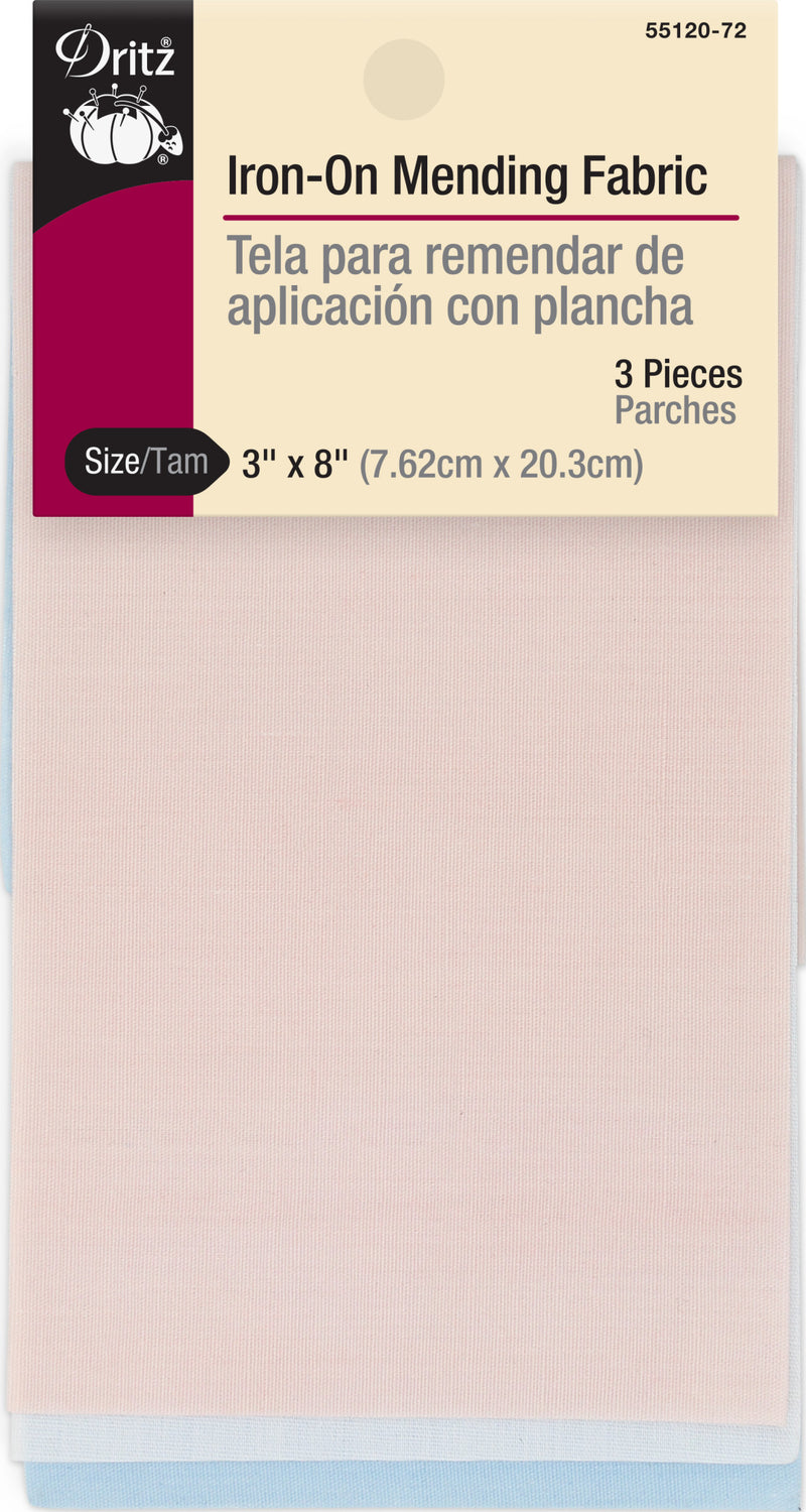 Chargez l'image dans la visionneuse de la galerie, 55120-72|Dritz Iron-On Mending Fabric, 3" x 8", Pastel Colors