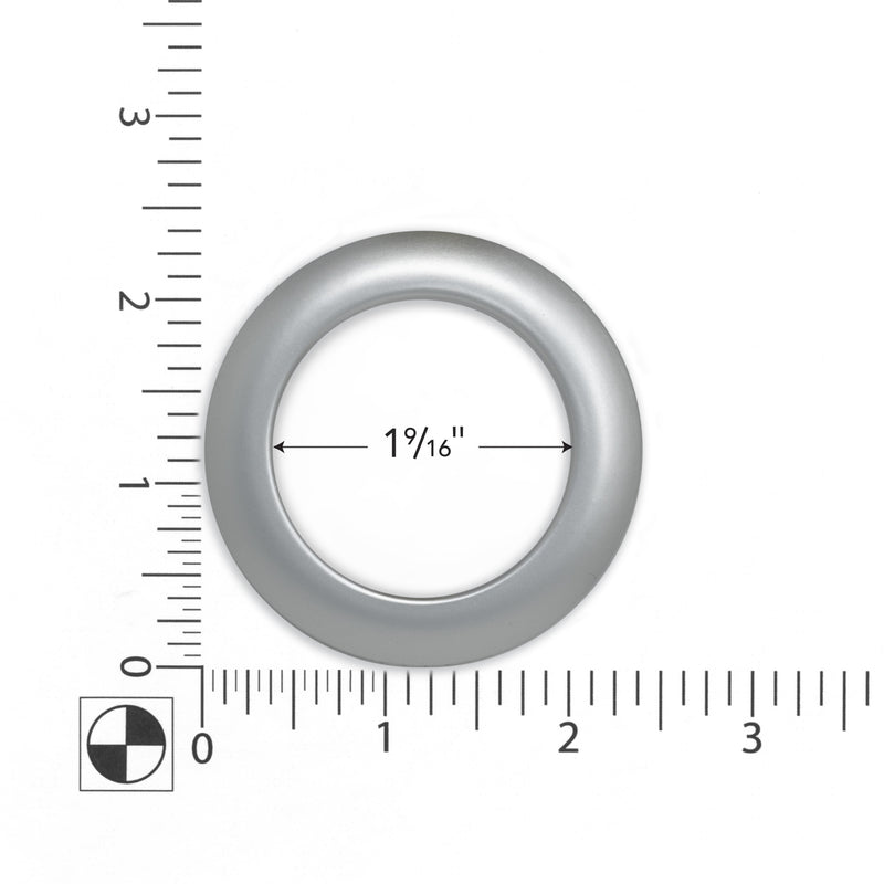 Chargez l'image dans la visionneuse de la galerie, 44363|Dritz 1-9/16" Plastic Curtain Grommets, Brushed Silver, 8 Sets