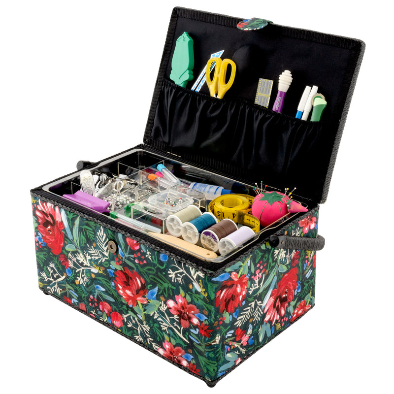 Chargez l'image dans la visionneuse de la galerie, Z10033-29311|Dritz Rectangular Sewing Basket, XL