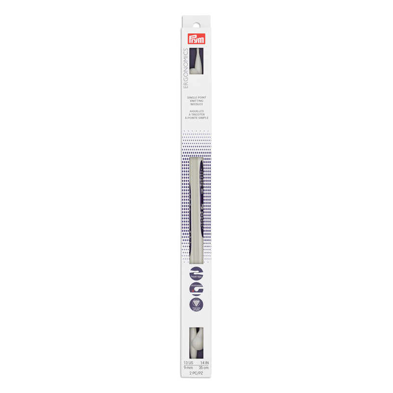 Chargez l'image dans la visionneuse de la galerie, 57035|Prym 14" Ergonomic Single Point Knitting Needles, US 13 (9mm)