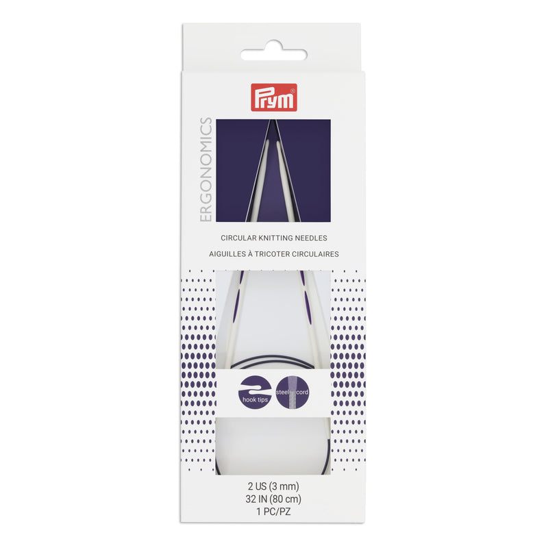 Chargez l'image dans la visionneuse de la galerie, 57082|Prym 32" Ergonomic Circular Knitting Needles, US 2 (3mm)
