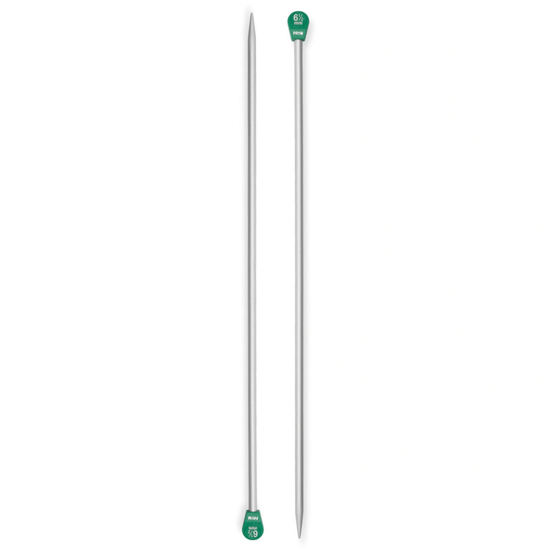 Chargez l'image dans la visionneuse de la galerie, 191482|Prym 16" Single Point Aluminum Knitting Needles, 6.5mm