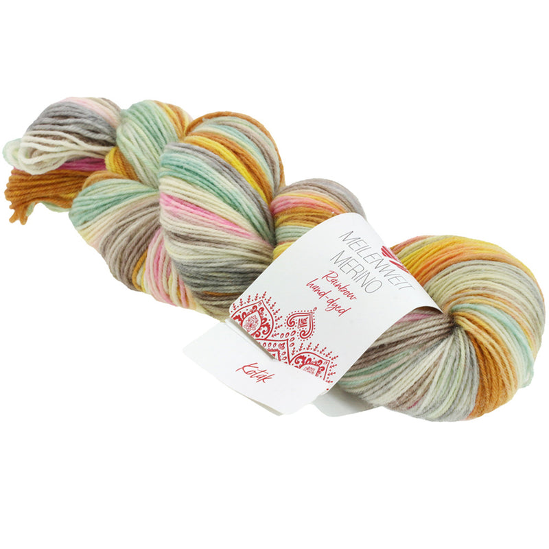 Chargez l'image dans la visionneuse de la galerie, 28297007|Lana Grossa Hand Dyed Meilenweit 100 Merino Rainbow Yarn, Kotak
