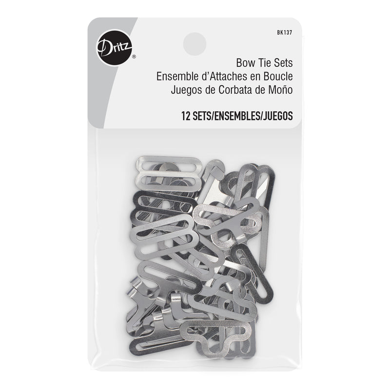 Chargez l'image dans la visionneuse de la galerie, BK137|Dritz Bow Tie Sets, 12 Sets, Nickel