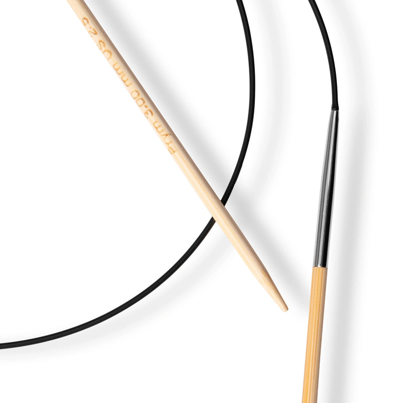 Chargez l'image dans la visionneuse de la galerie, 222504|Prym 32" (80 cm) Circular Bamboo Knitting Needles, US 2.5 (3 mm)