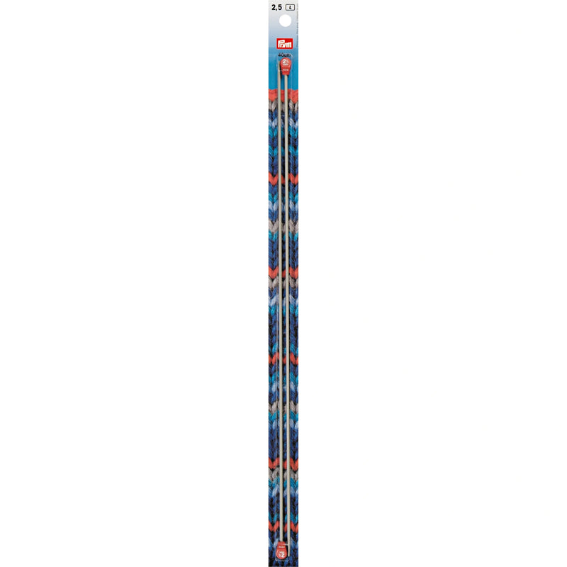 Chargez l'image dans la visionneuse de la galerie, 191473|Prym 16" Single Point Aluminum Knitting Needles, 2.5mm