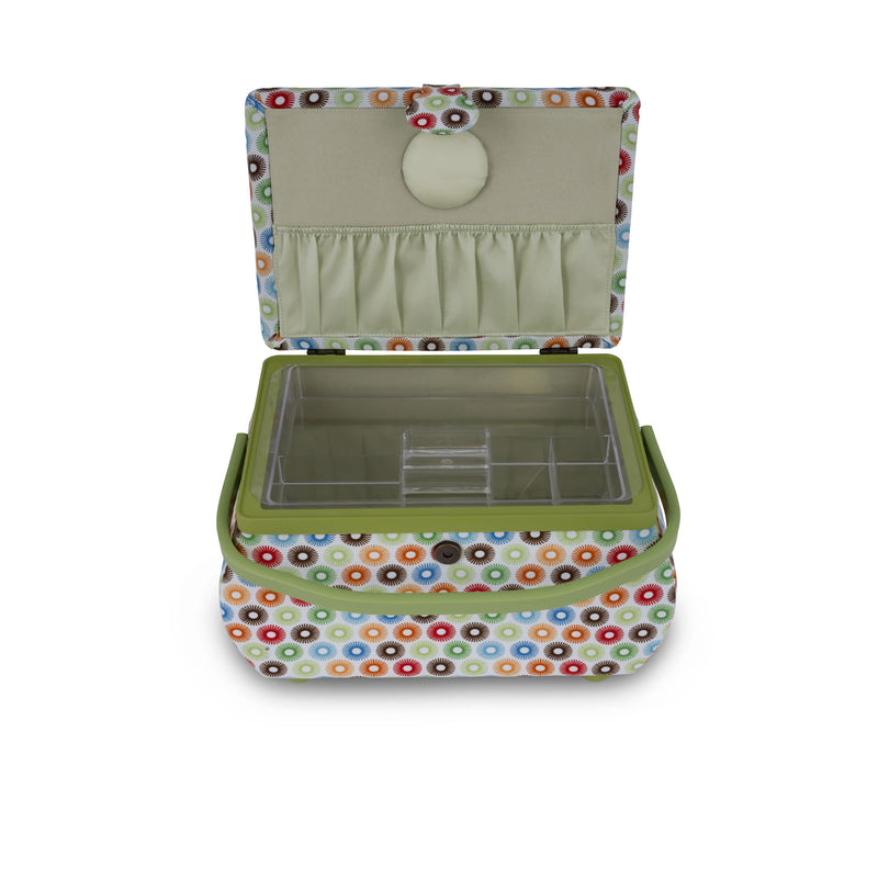 Cargue la imagen en el visor de la galería, Z10237-211|Dritz Curved Sewing Basket, Large