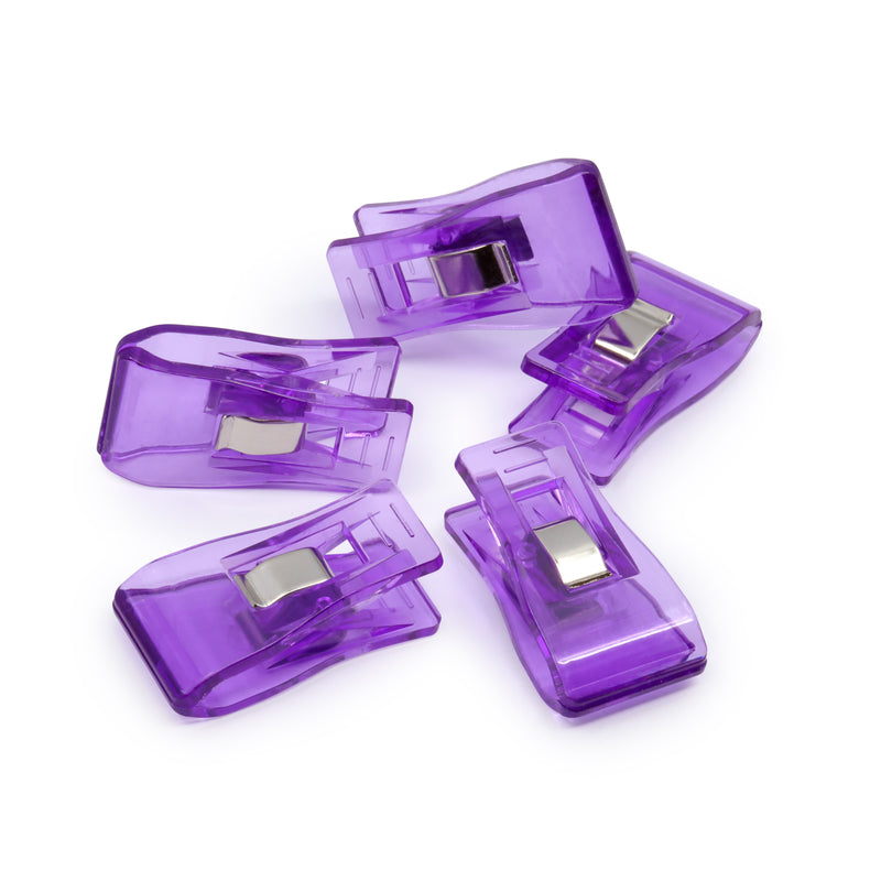 Chargez l'image dans la visionneuse de la galerie, 955|Dritz Fabric & Craft Clips, Purple, 12 pc