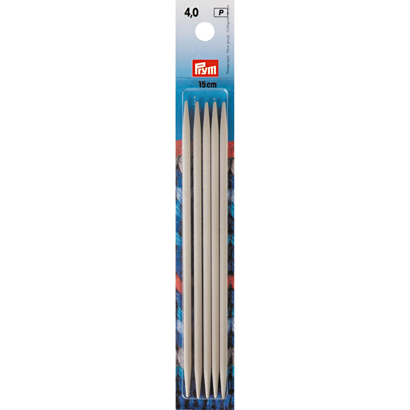 Chargez l'image dans la visionneuse de la galerie, 191365|Prym 6" Double Point Aluminum Knitting Needles, 4mm