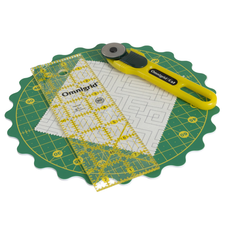 Chargez l'image dans la visionneuse de la galerie, 8WGR|Omnigrid 360 ROTATING CUTTING MAT, 8"