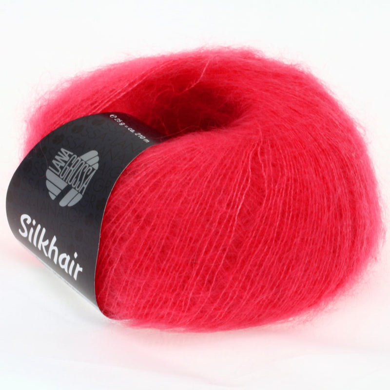 Chargez l'image dans la visionneuse de la galerie, 5710070|Lana Grossa Silkhair Yarn, Raspberry