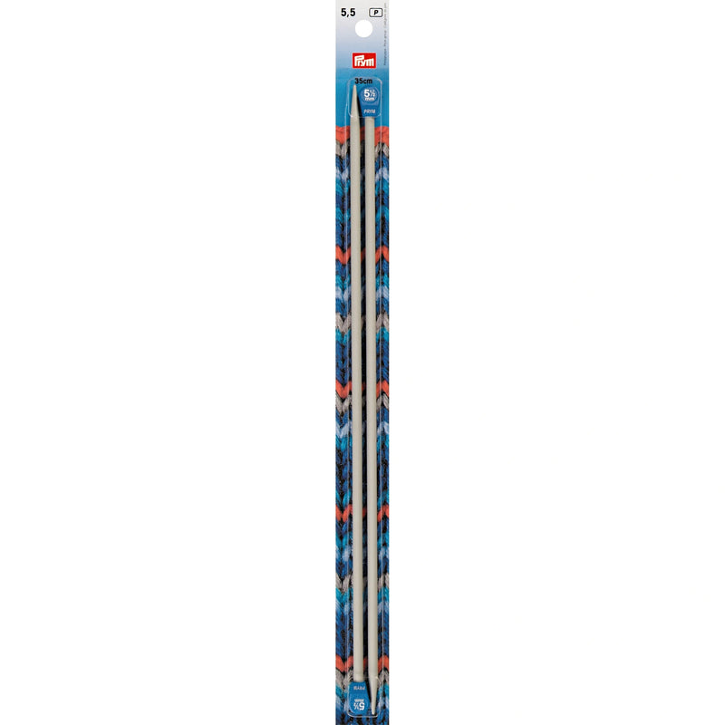 Chargez l'image dans la visionneuse de la galerie, 191468|Prym 14" Single Point Aluminum Knitting Needles, 5.5mm