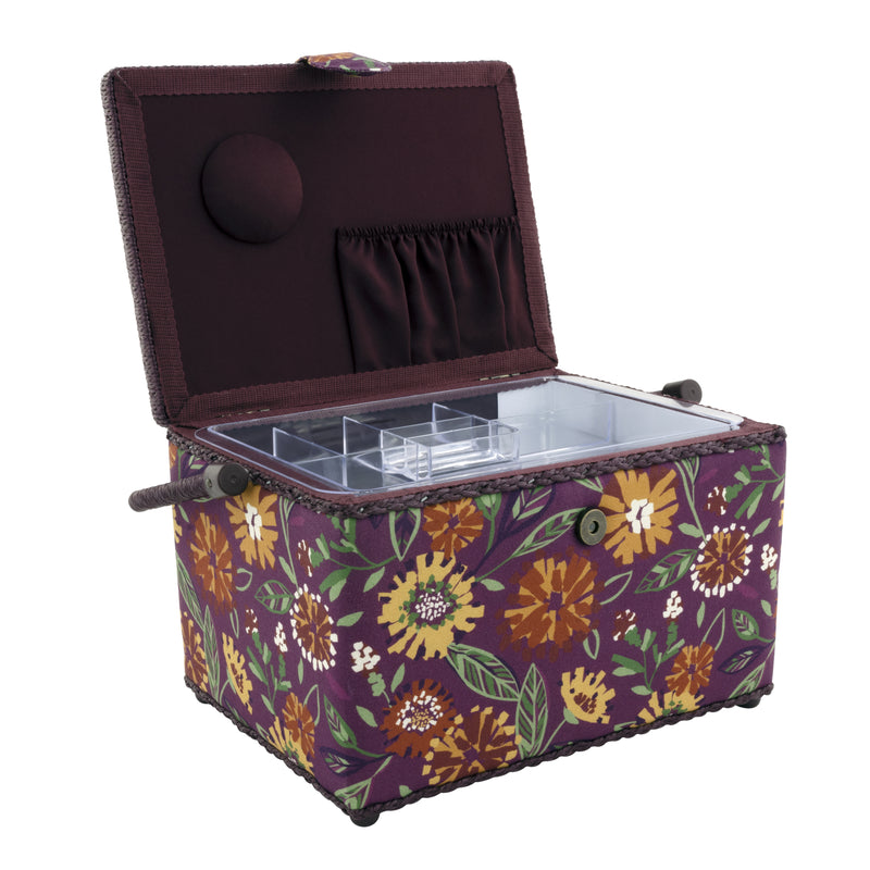 Chargez l'image dans la visionneuse de la galerie, Z10051-47004|Dritz Rectangular Sewing Basket, Large