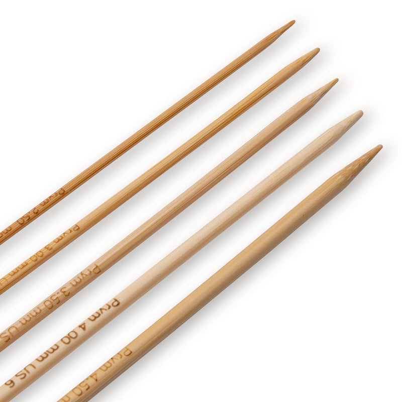 Chargez l'image dans la visionneuse de la galerie, 222910|Prym Double-Pointed Knitting Needles Set, Bamboo, 2.5-4.5mm