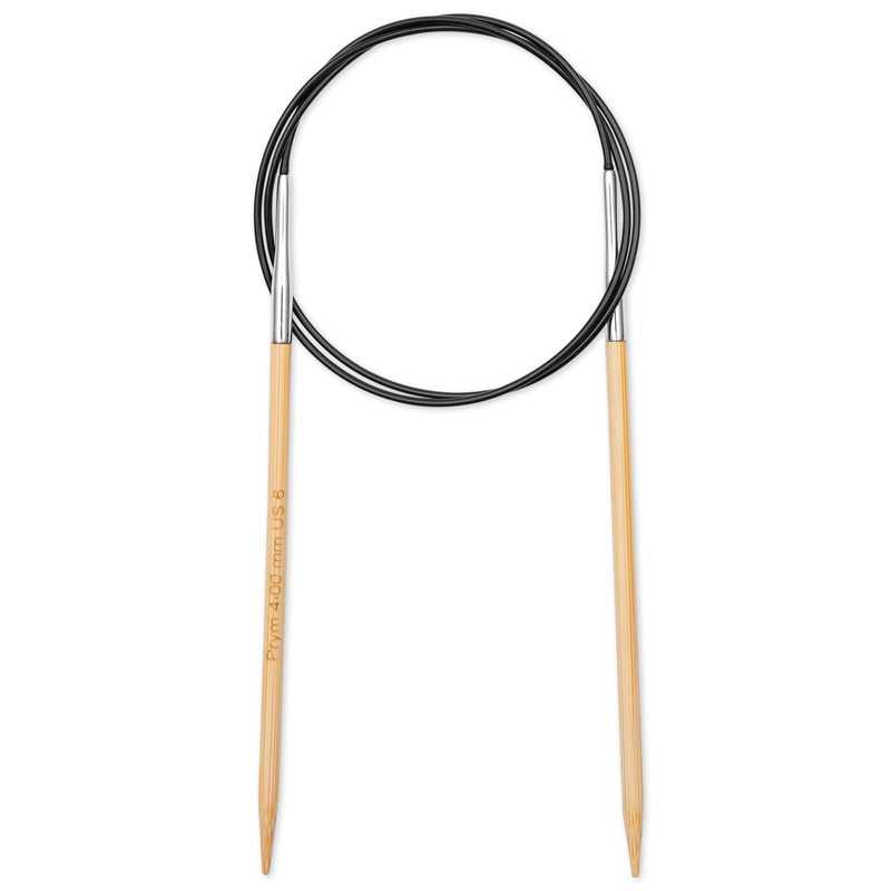 Chargez l'image dans la visionneuse de la galerie, 222506|Prym 32" (80 cm) Circular Bamboo Knitting Needles, US 6 (4 mm)