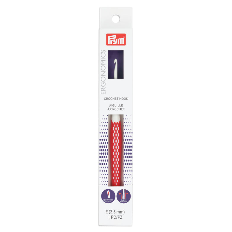 Chargez l'image dans la visionneuse de la galerie, 57201|Prym Ergonomic Crochet Hook, US E (3.5mm)